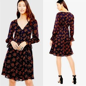 Ann Taylor navy floral dress